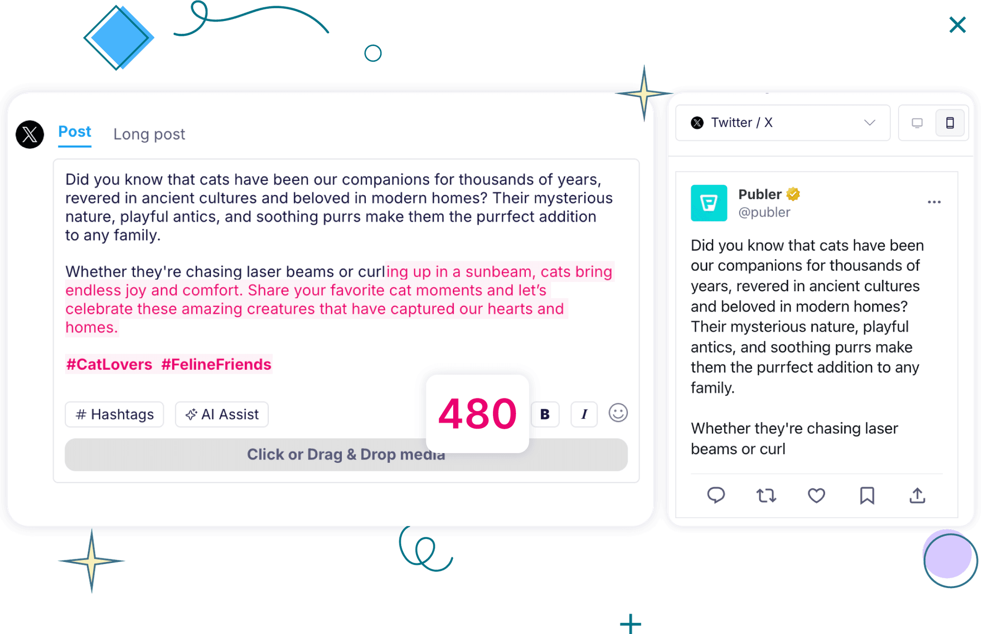 Character Counter for Social Media | Free Tool by Publer
