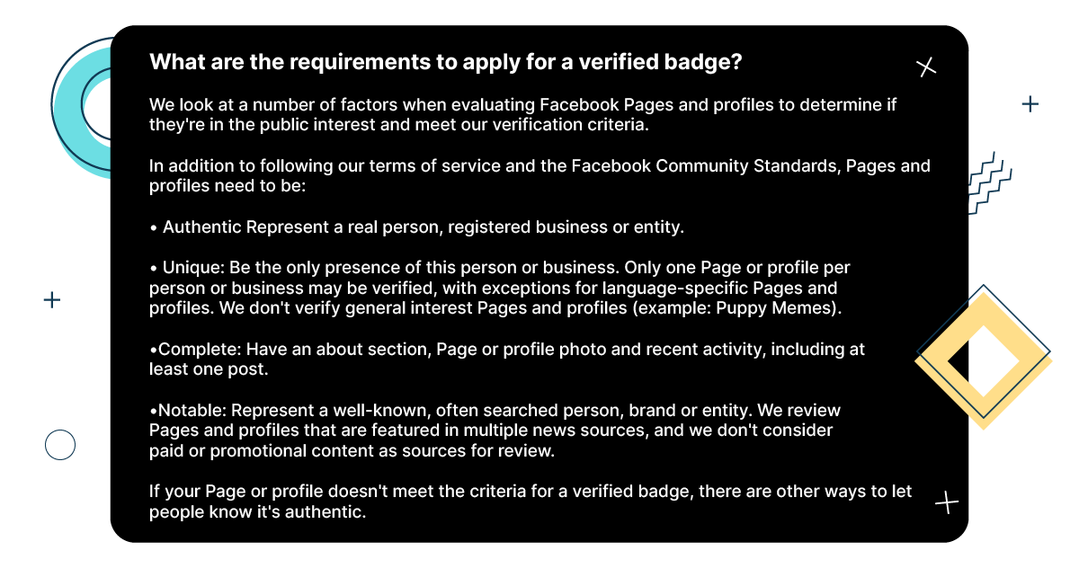 Facebook Sticker Verification Here’s How to Get Verified on Facebook in 2023